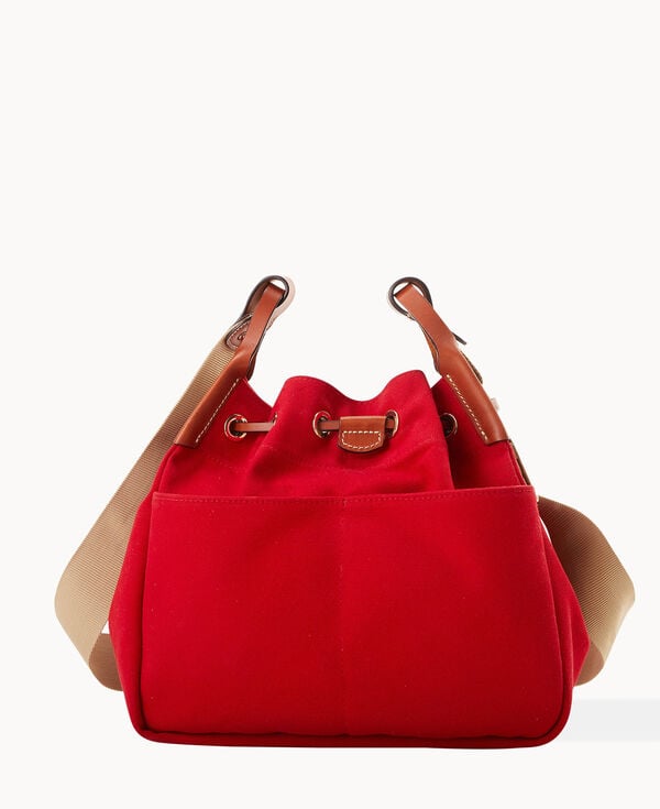 Dooney & Bourke Canvas Drawstring 30 Red