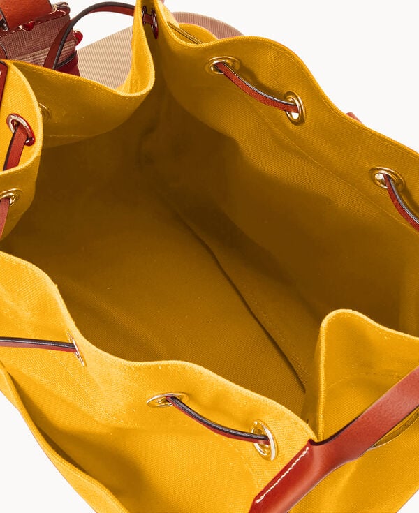 Dooney & Bourke Canvas Drawstring 30 Yellow