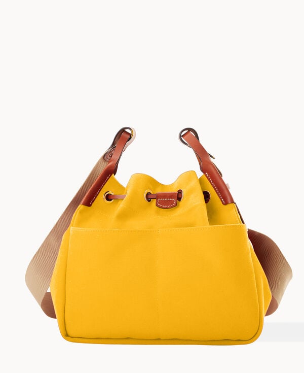 Dooney & Bourke Canvas Drawstring 30 Yellow