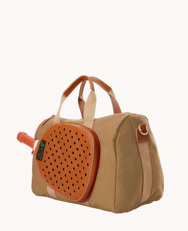 Dooney & Bourke Canvas Pickleball Duffle 40 Beige