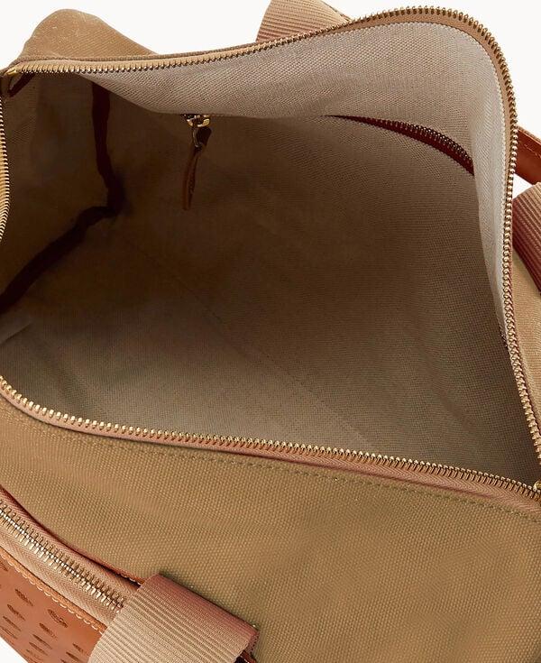 Dooney & Bourke Canvas Pickleball Duffle 40 Beige
