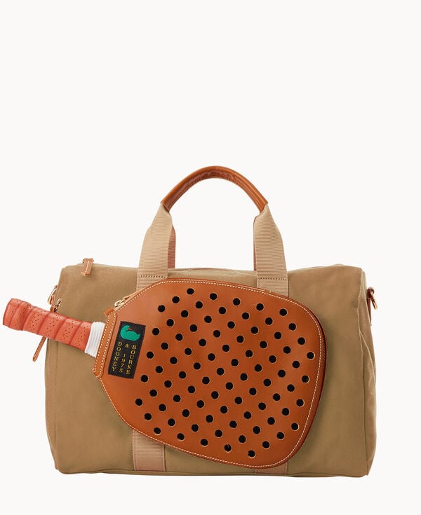 dooney & bourke Canvas Pickleball Duffle 40 Beige