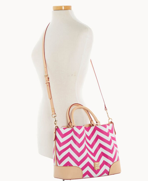 Dooney & Bourke Chevron Brenna Fuchsia