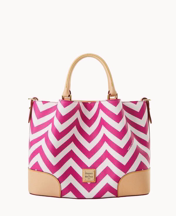 dooney & bourke Chevron Brenna Fuchsia