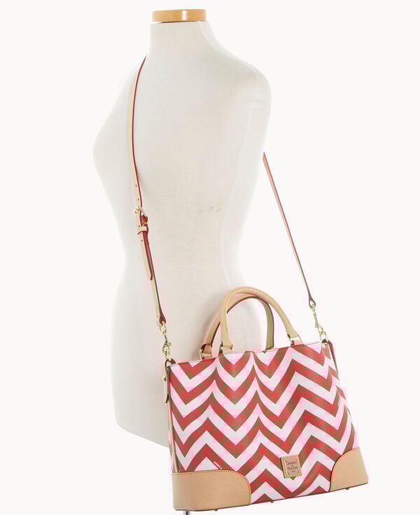 Dooney & Bourke Chevron Brenna Red