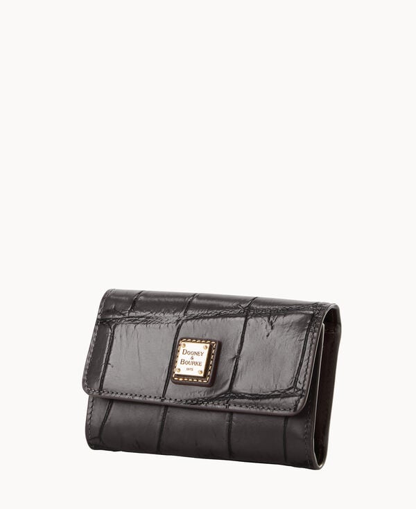 Dooney & Bourke Denison Flap Wallet Smoke Grey