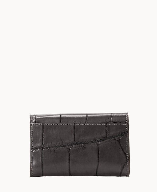 Dooney & Bourke Denison Flap Wallet Smoke Grey