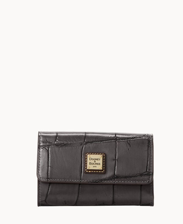 dooney & bourke Denison Flap Wallet Smoke Grey