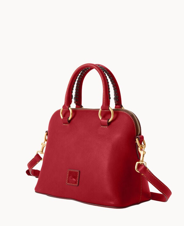 Dooney & Bourke Florentine Domed Satchel Red