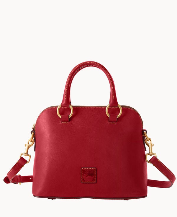 dooney & bourke Florentine Domed Satchel Red