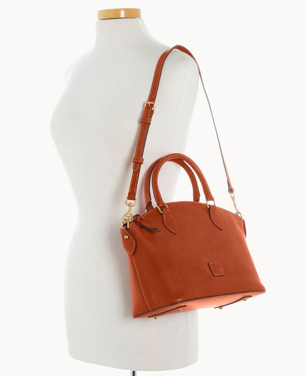 Dooney & Bourke Florentine Geena Satchel Natural