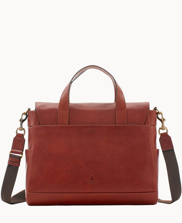 Dooney & Bourke Florentine Hunter Messenger Chestnut