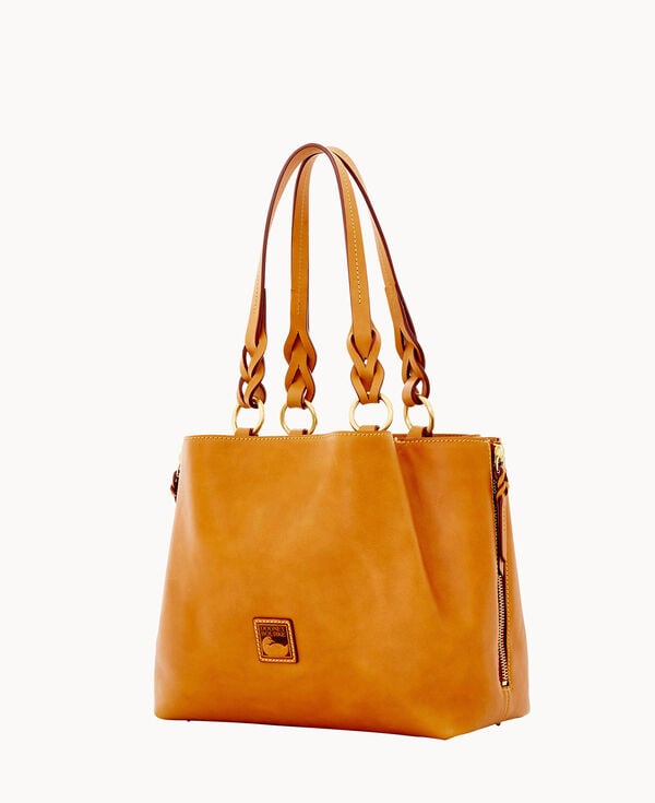 Dooney & Bourke Florentine Large Zip Barlow Natural