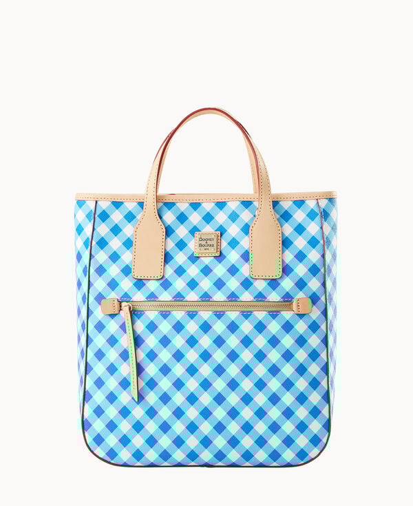 dooney & bourke Gingham II Handle Tote Sky Blue