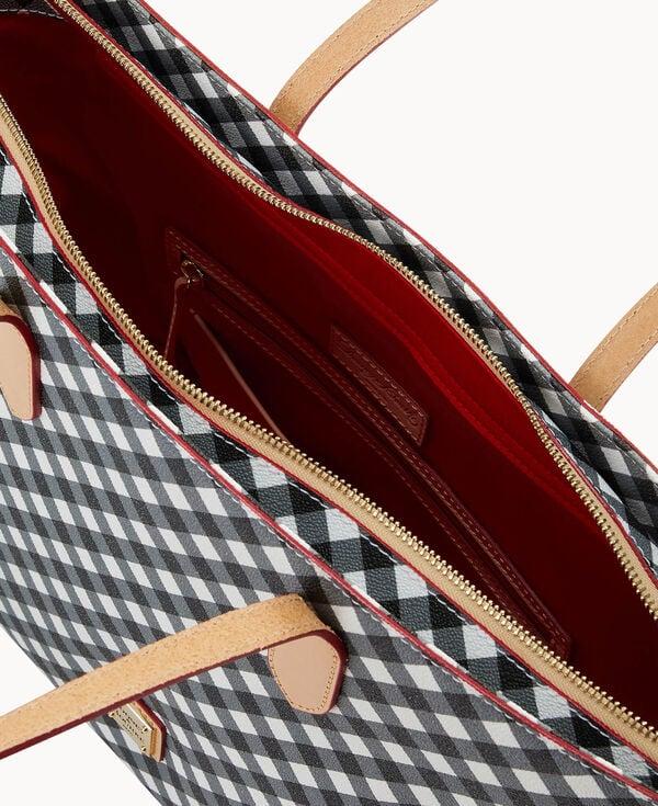 Dooney & Bourke Gingham II Large Tote Black