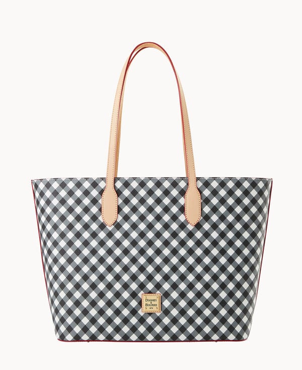 dooney & bourke Gingham II Large Tote Black