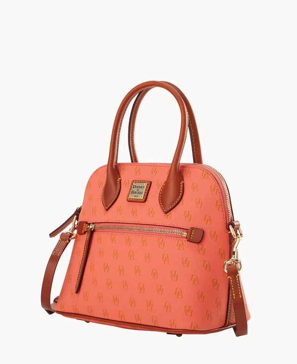Dooney & Bourke Gretta Domed Satchel Coral