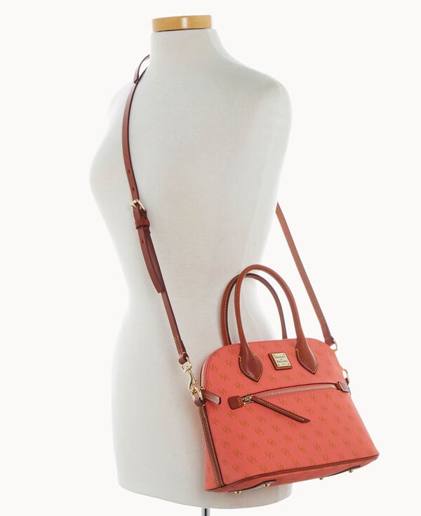 Dooney & Bourke Gretta Domed Satchel Coral