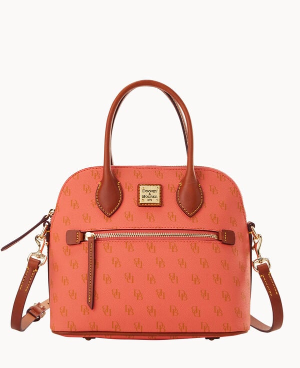 dooney & bourke Gretta Domed Satchel Coral