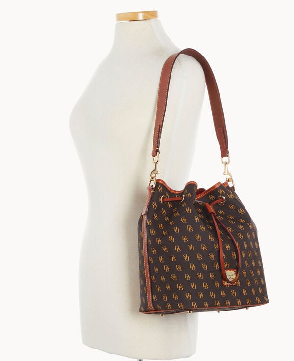 Dooney & Bourke Gretta Drawstring Brown Tmoro