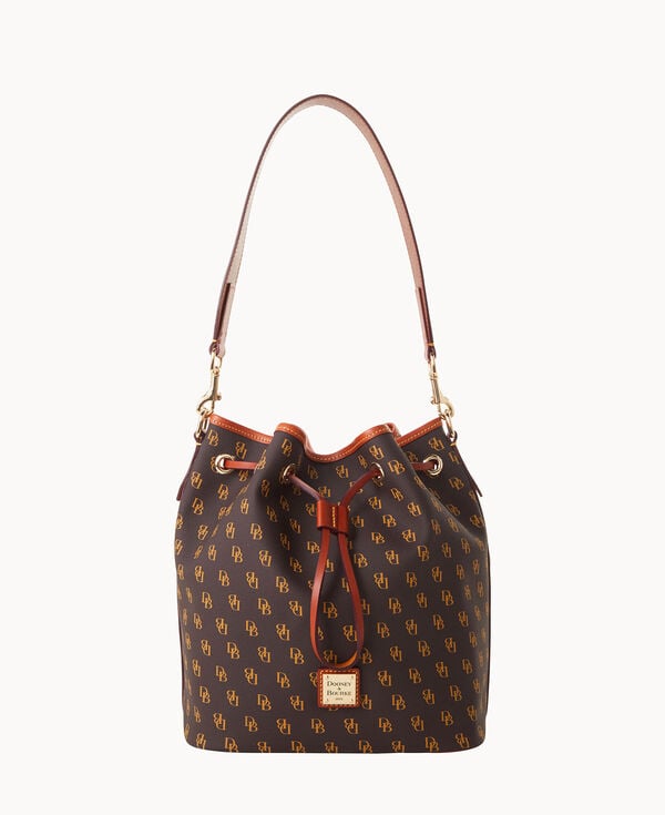 dooney & bourke Gretta Drawstring Brown Tmoro