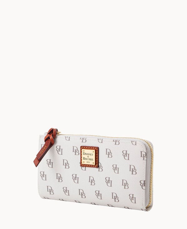Dooney & Bourke Gretta Folded Zip Wristlet Bone
