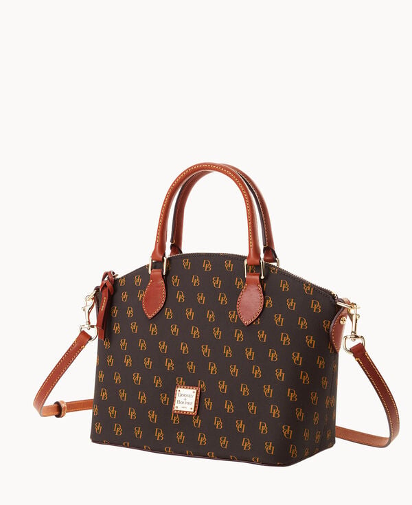 Dooney & Bourke Gretta Geena Satchel Brown Tmoro