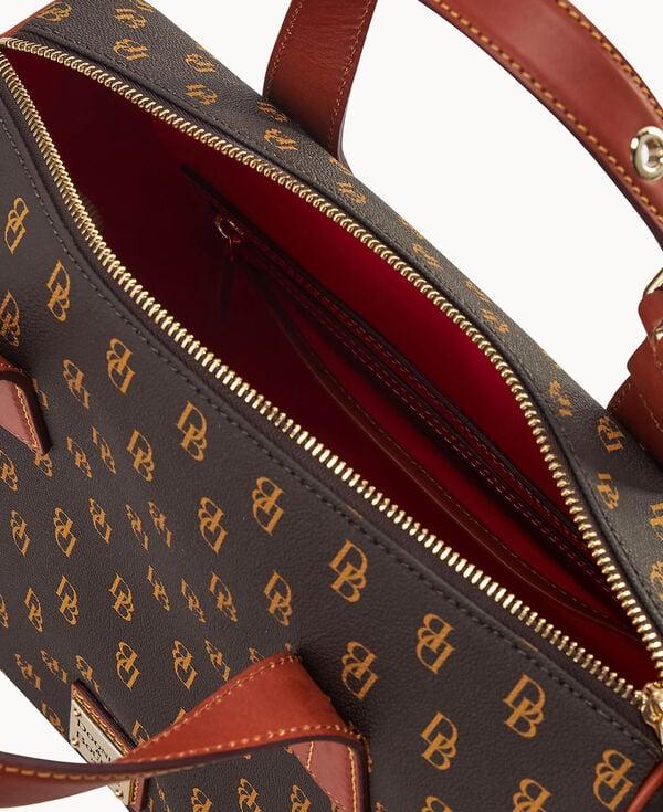 Dooney & Bourke Gretta Kendra Satchel Brown Tmoro