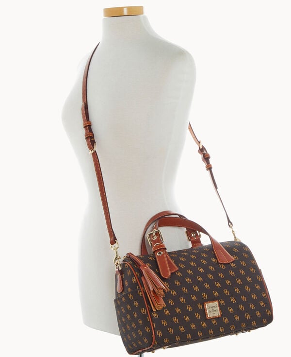 Dooney & Bourke Gretta Kendra Satchel Brown Tmoro