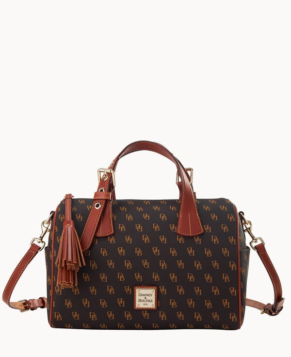 dooney & bourke Gretta Kendra Satchel Brown Tmoro