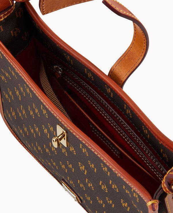 Dooney & Bourke Gretta Messenger Brown Tmoro