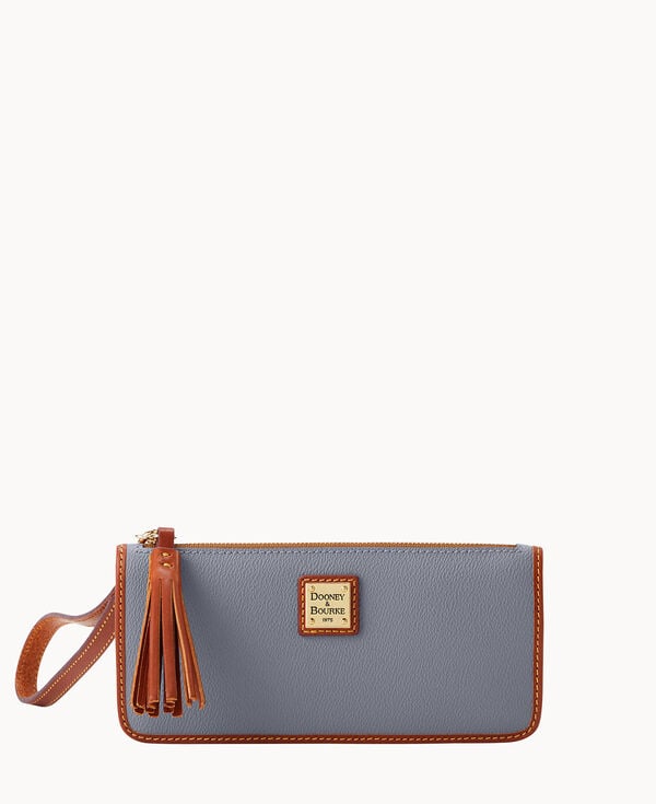 dooney & bourke Kirby Tatum Wristlet Smoke Grey