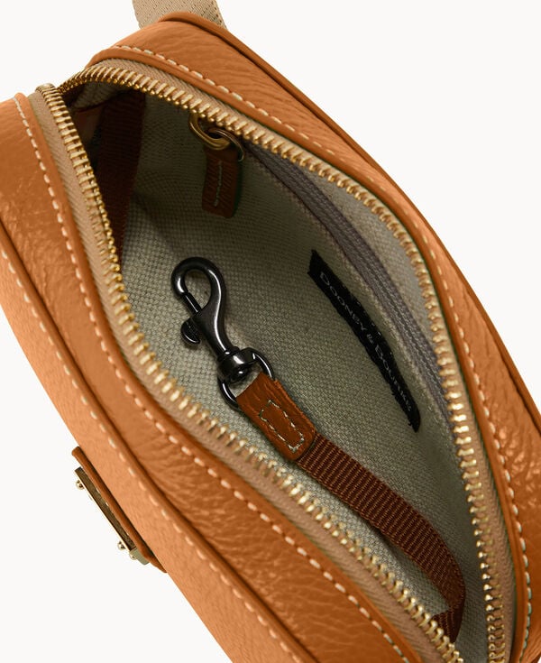 Dooney & Bourke Lucca Leather Belt Bag Caramel
