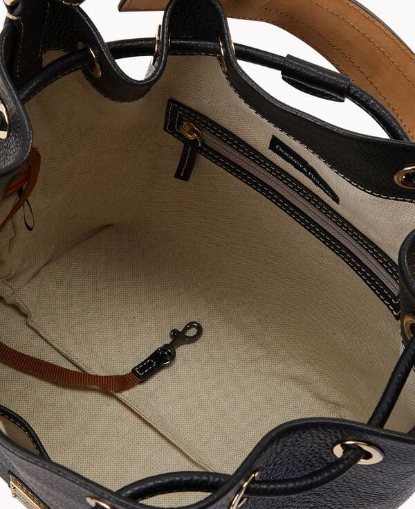 Dooney & Bourke Lucca Leather Drawstring Black