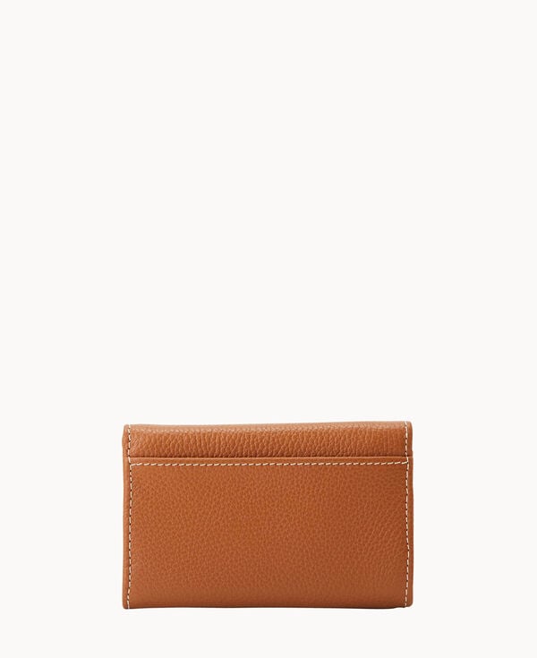 Dooney & Bourke Lucca Leather Flap Wallet Caramel