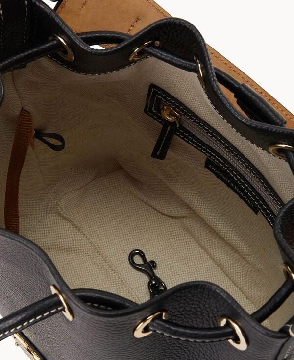 Dooney & Bourke Lucca Leather Small Drawstring Black