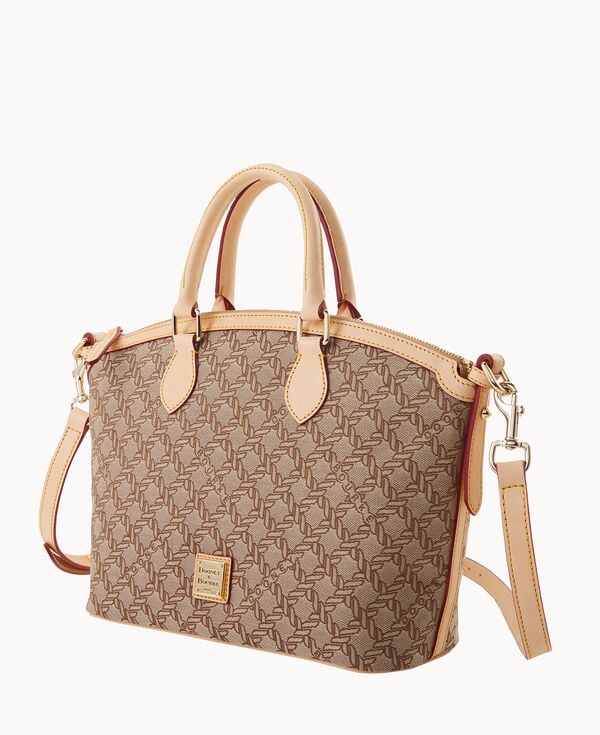 Dooney & Bourke Maritime Domed Satchel Brown