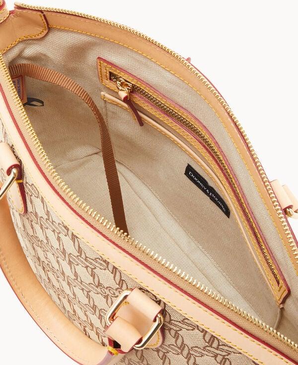 Dooney & Bourke Maritime Domed Satchel Brown