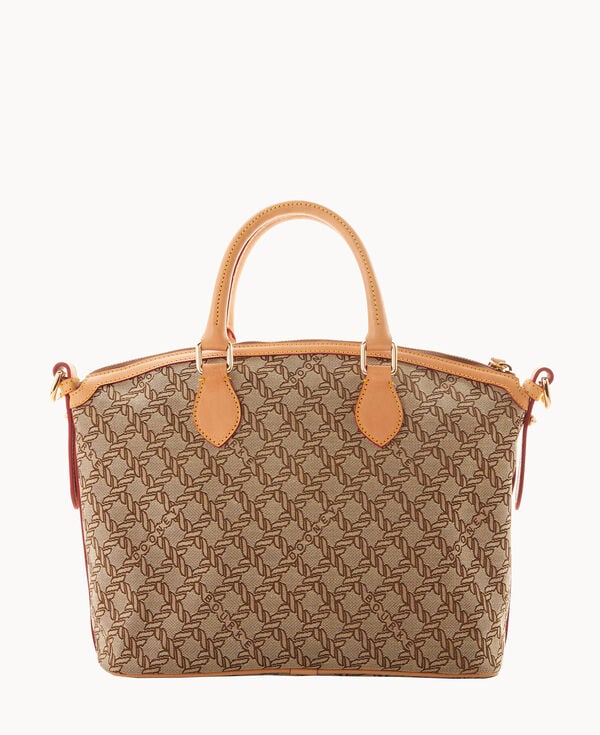 Dooney & Bourke Maritime Domed Satchel Brown