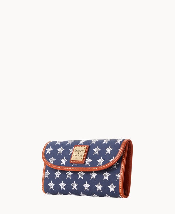 Dooney & Bourke MLB Astros Continental Clutch Navy