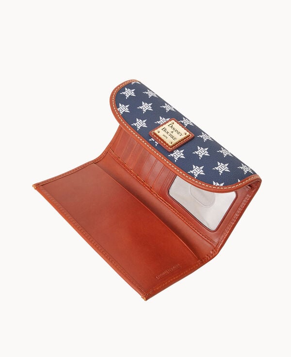 Dooney & Bourke MLB Astros Continental Clutch Navy