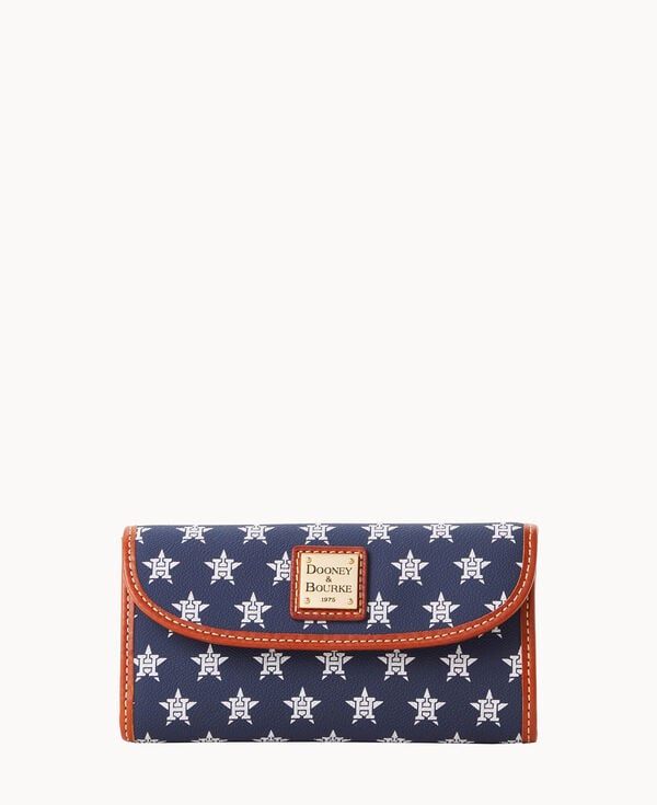 dooney & bourke MLB Astros Continental Clutch Navy