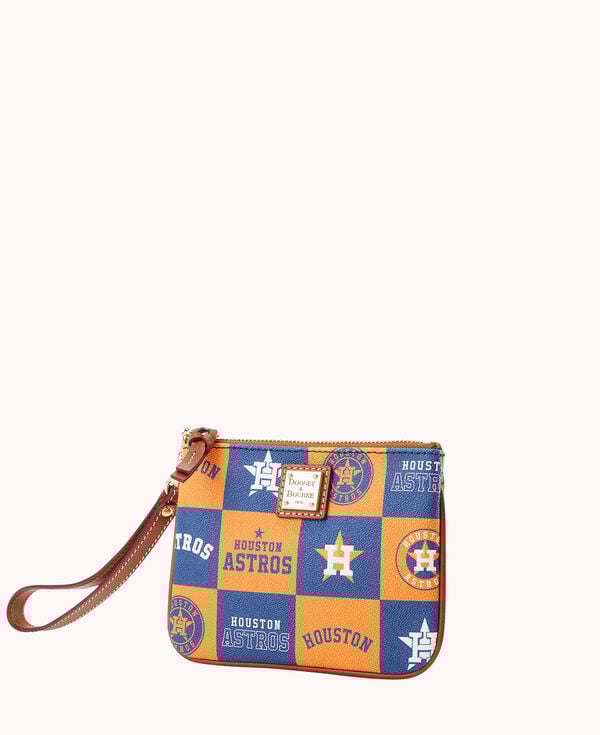 Dooney & Bourke MLB Astros Stadium Wristlet Navy
