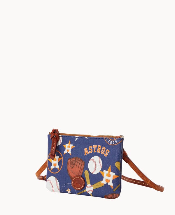 Dooney & Bourke MLB Astros Top Zip Crossbody Navy