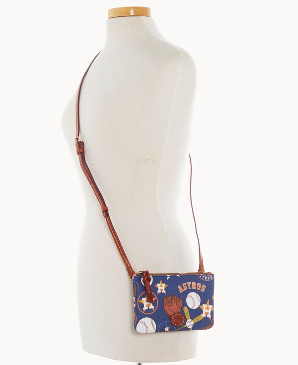 Dooney & Bourke MLB Astros Top Zip Crossbody Navy