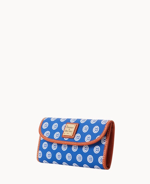 Dooney & Bourke MLB Cubs Continental Clutch Blue