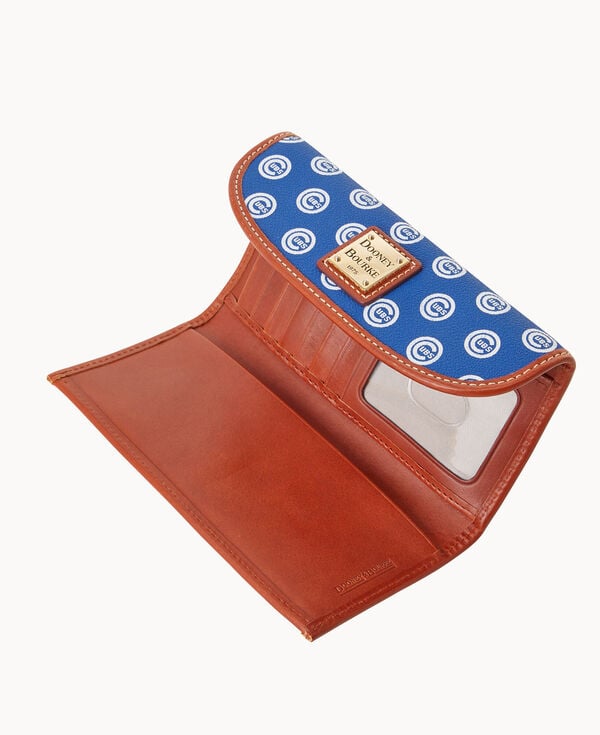 Dooney & Bourke MLB Cubs Continental Clutch Blue