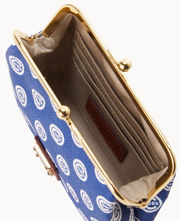Dooney & Bourke MLB Cubs Large Framed Purse Blue