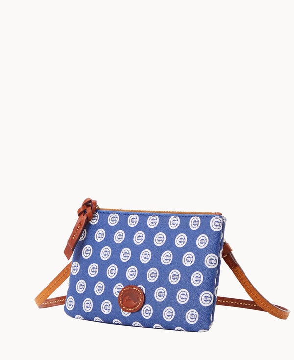 Dooney & Bourke MLB Cubs Top Zip Crossbody Blue