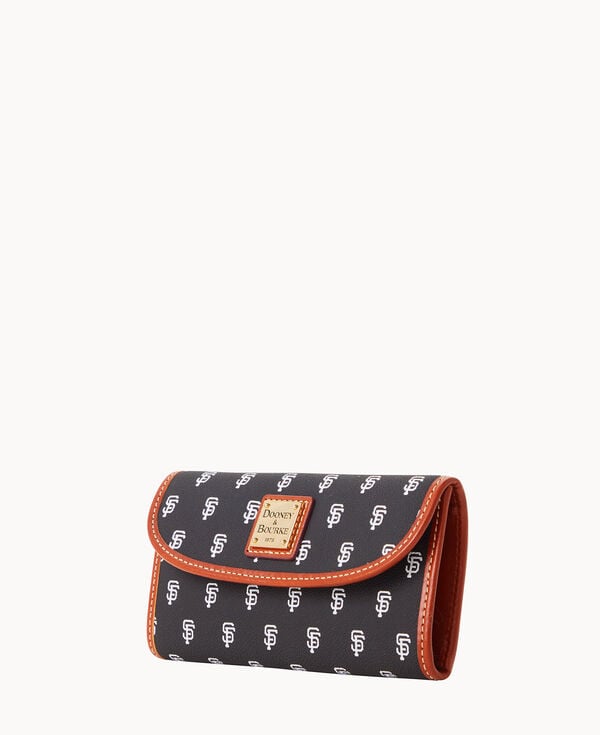 Dooney & Bourke MLB Giants Continental Clutch Black